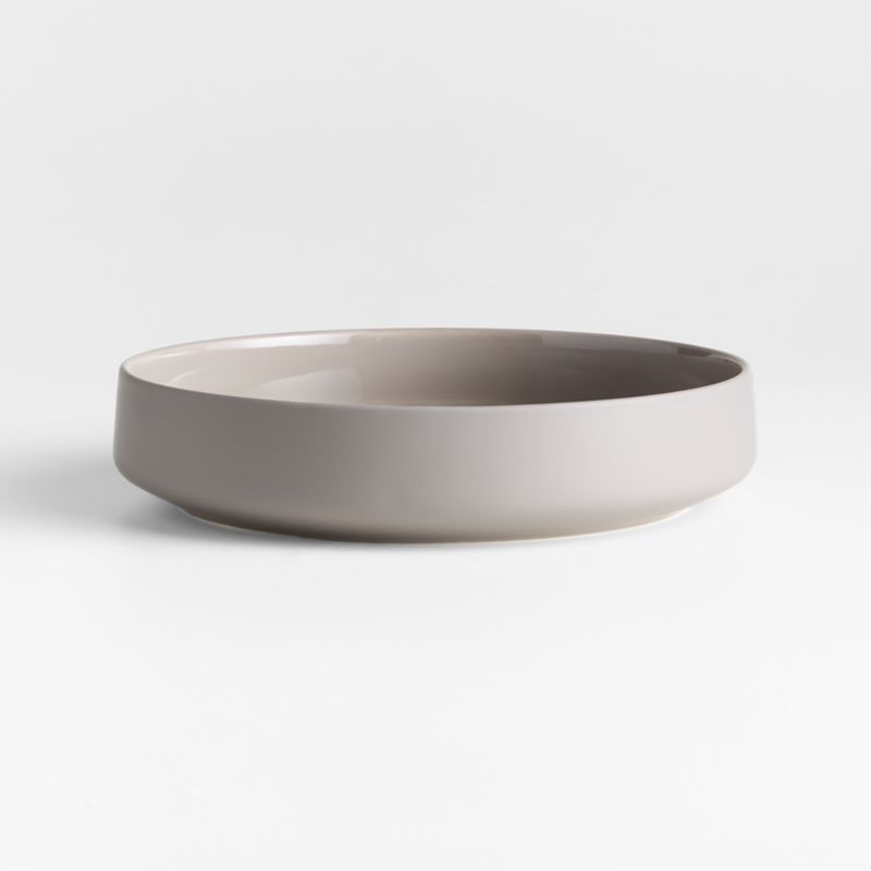 Tour Taupe Porcelain Low Bowl - image 0 of 5