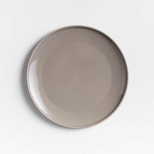 Tour Taupe Porcelain Salad Plates, Set of 8