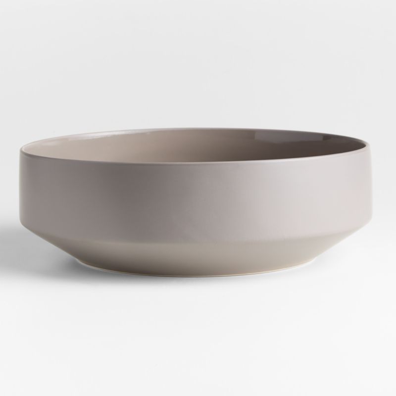 Tour Taupe 12" Porcelain Serving Bowl - image 0 of 3