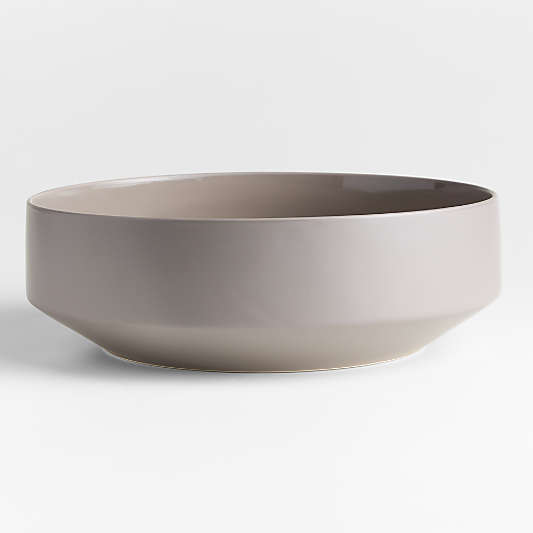 Tour Taupe 12" Porcelain Serving Bowl