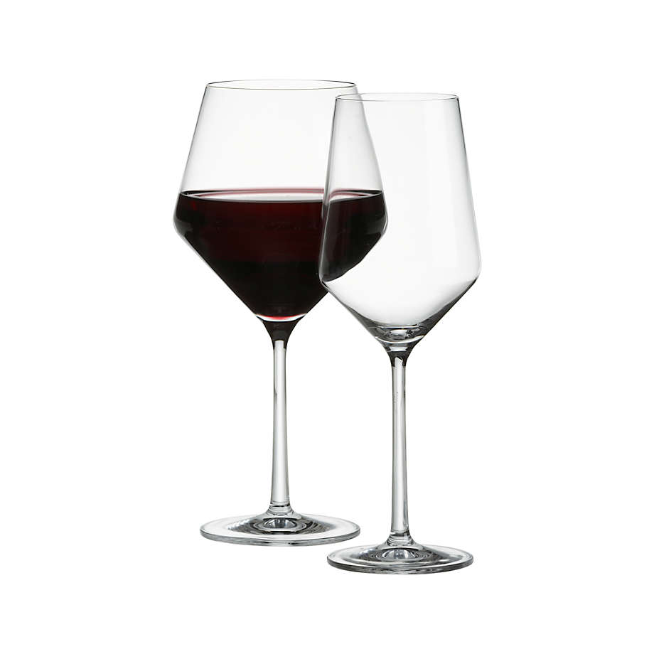Crate and Barrel, Camille Long Stem Red Wine Glass, Set of 4 - Zola