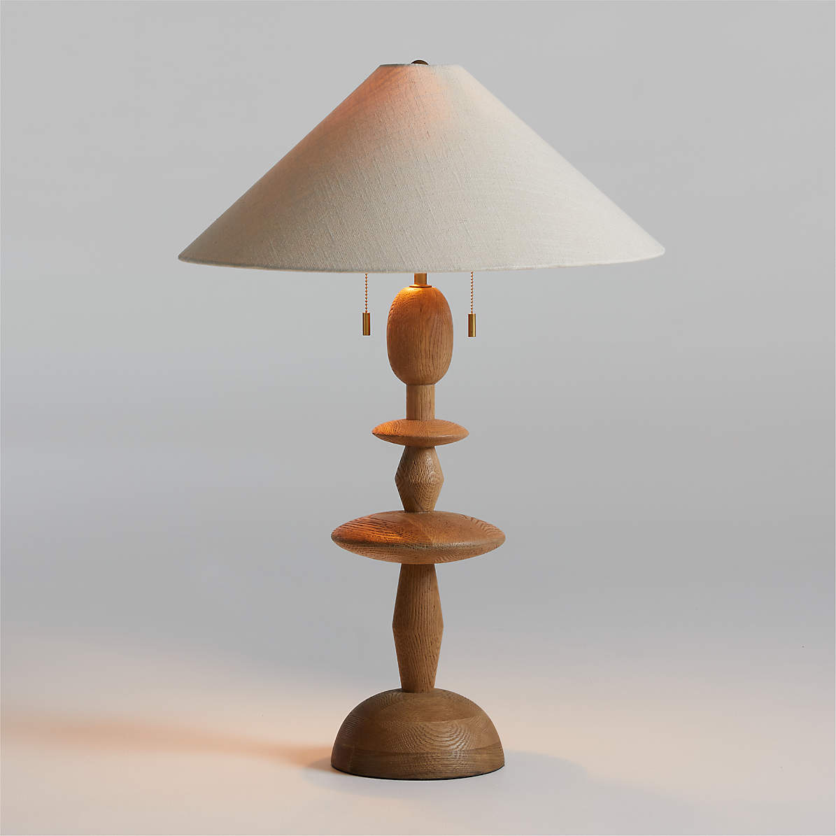 Wood & Ceramic Table Lamp, Modern Light Fixtures