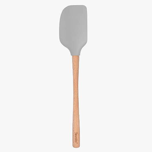 Tovolo Flex-Core ® Oyster Grey Silicone Spatula with Wood Handle