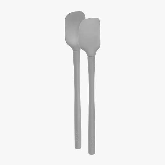 Tovolo Flex-Core ® Oyster Grey Silicone Mini Spatula and Spoonula