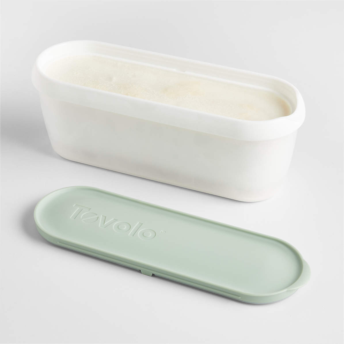 Tovolo 1.5 qt. White Glide-A-Scoop Ice Cream Tub, Insulated, Airtight  Reusable Freezer Container With Non-Slip Base 55002-000 - The Home Depot