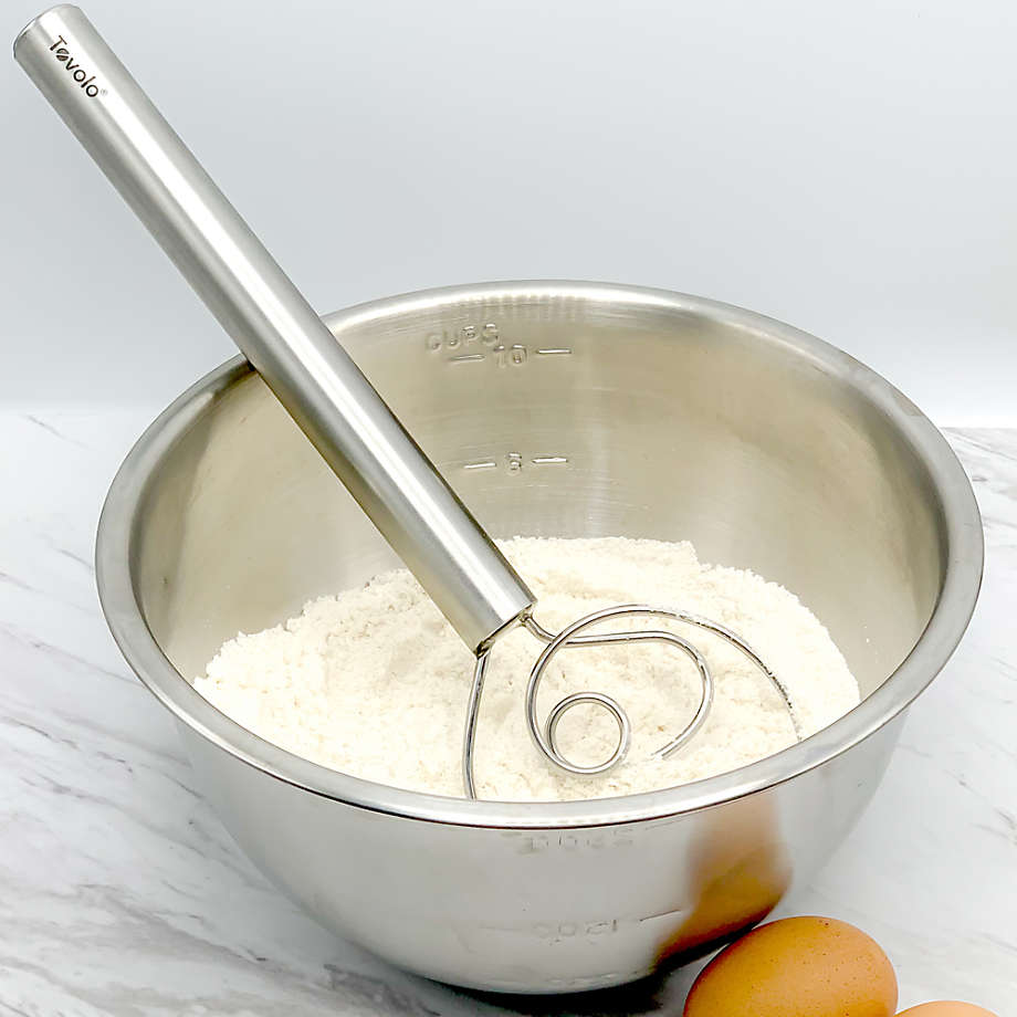 Crate&Barrel Tovolo 12 Stainless Steel Dough Whisk