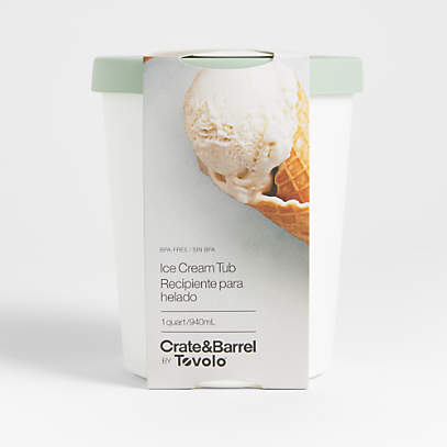 Tovolo Sweet Treat 1-Qt. Ice Cream Storage Container + Reviews, Crate &  Barrel in 2023