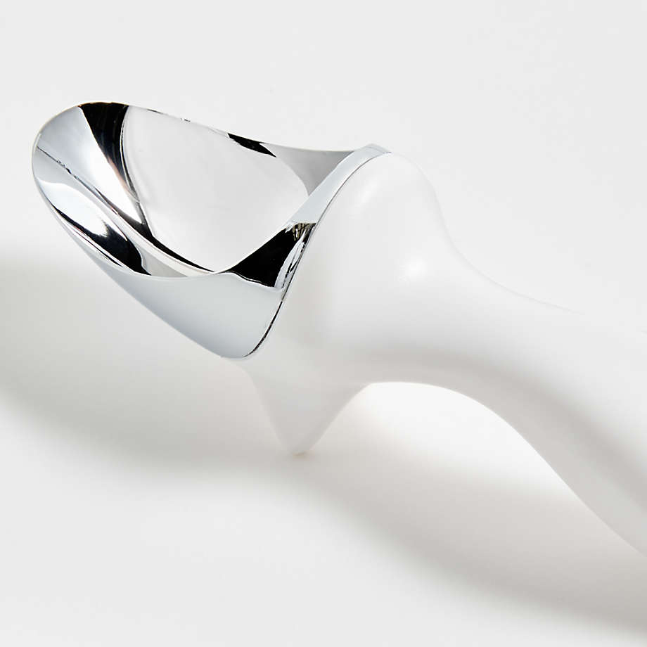 Crate&Barrel Tovolo Tilt-Up White Ice Cream Scoop