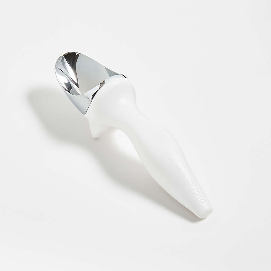 Tovolo Tilt-Up White Ice Cream Scoop + Reviews | Crate & Barrel