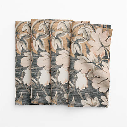 Tapestry Print Cotton Linen Dinner Napkin, Set of 4