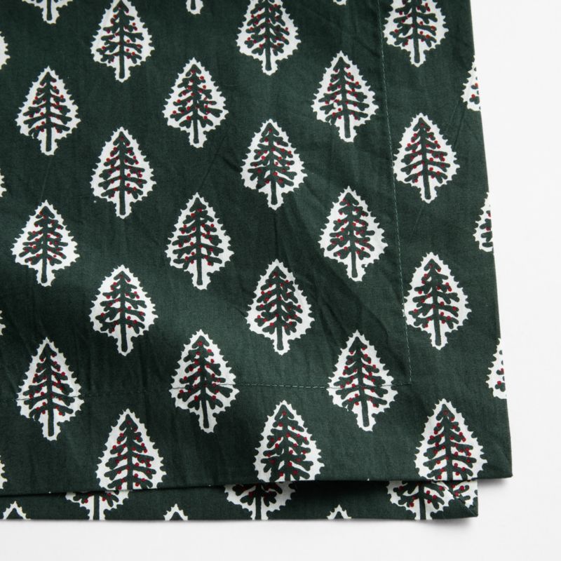 Christmas Tree Block Print Napkin, Set of 4 - image 1 of 2