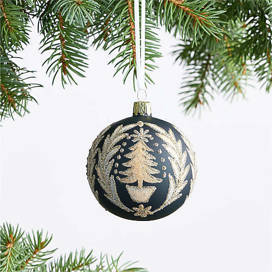 European Tree Flourish Ball Christmas Tree Ornament
