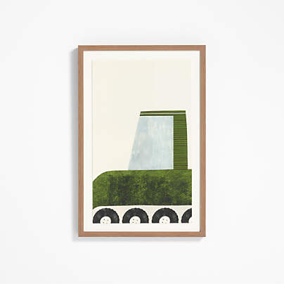 Tractor Large Framed Wall Art Print