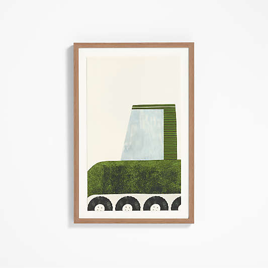 Tractor Large Framed Wall Art Print