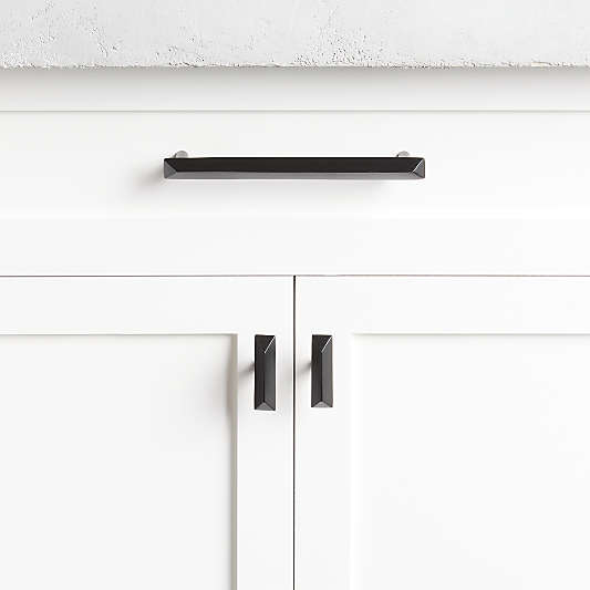 Triangle Matte Black Knob and Bar Pulls