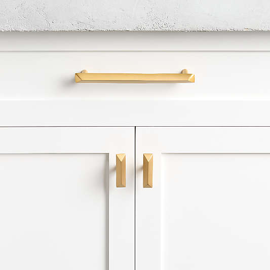 Triangle Brass Knob and Bar Pulls