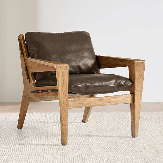 Trava Leather Accent Chair