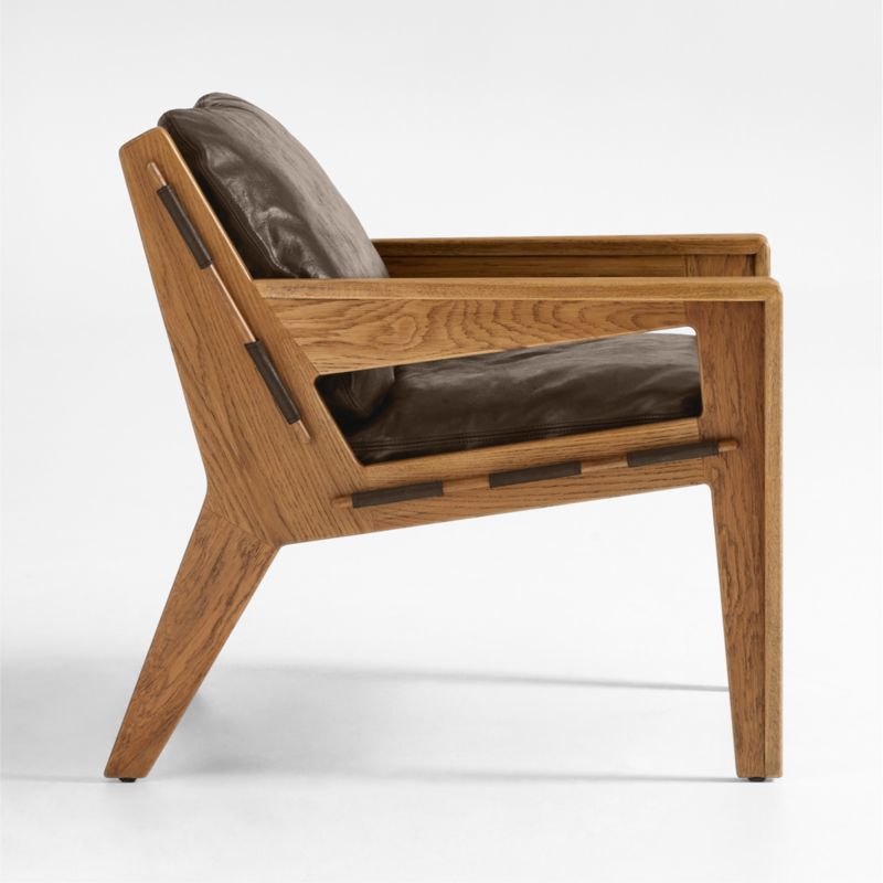 Trava Leather Accent Chair - image 4 of 7
