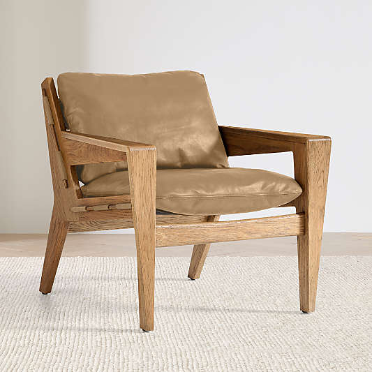 Trava Leather Accent Chair