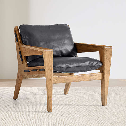 Trava Leather Accent Chair