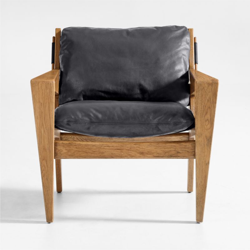 Trava Leather Accent Chair - image 3 of 7