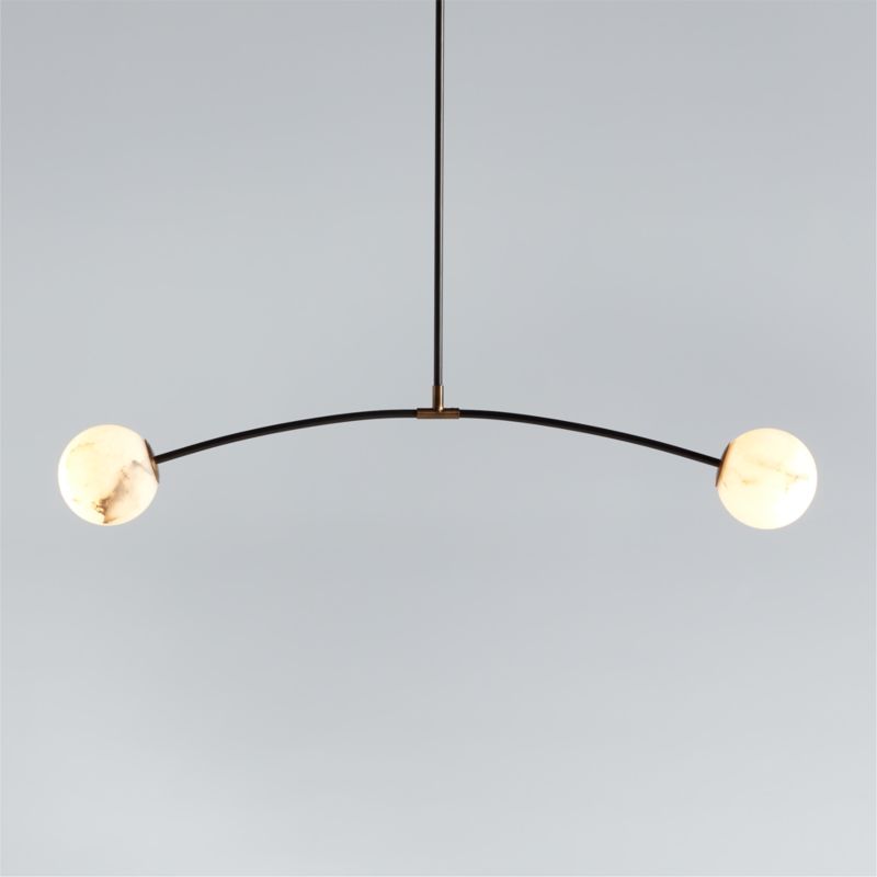 Traverse White Alabaster Pendant Light - image 0 of 11