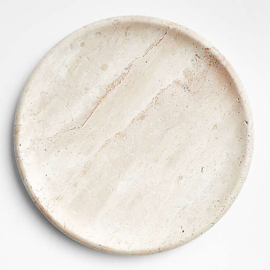 Travertine Beige Round Platter