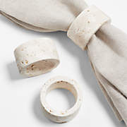 Holiday Dainty Gold Napkin Rings, Set of 3 + Reviews | Crate & Barrel