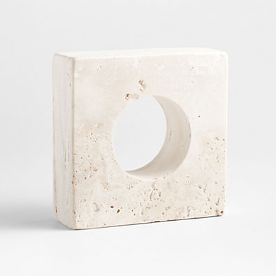 View Square Travertine Sculpture details
