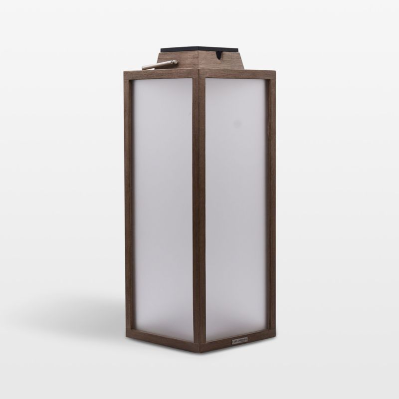 Tradition Teak LED Solar Outdoor Lantern 25" - image 0 of 2