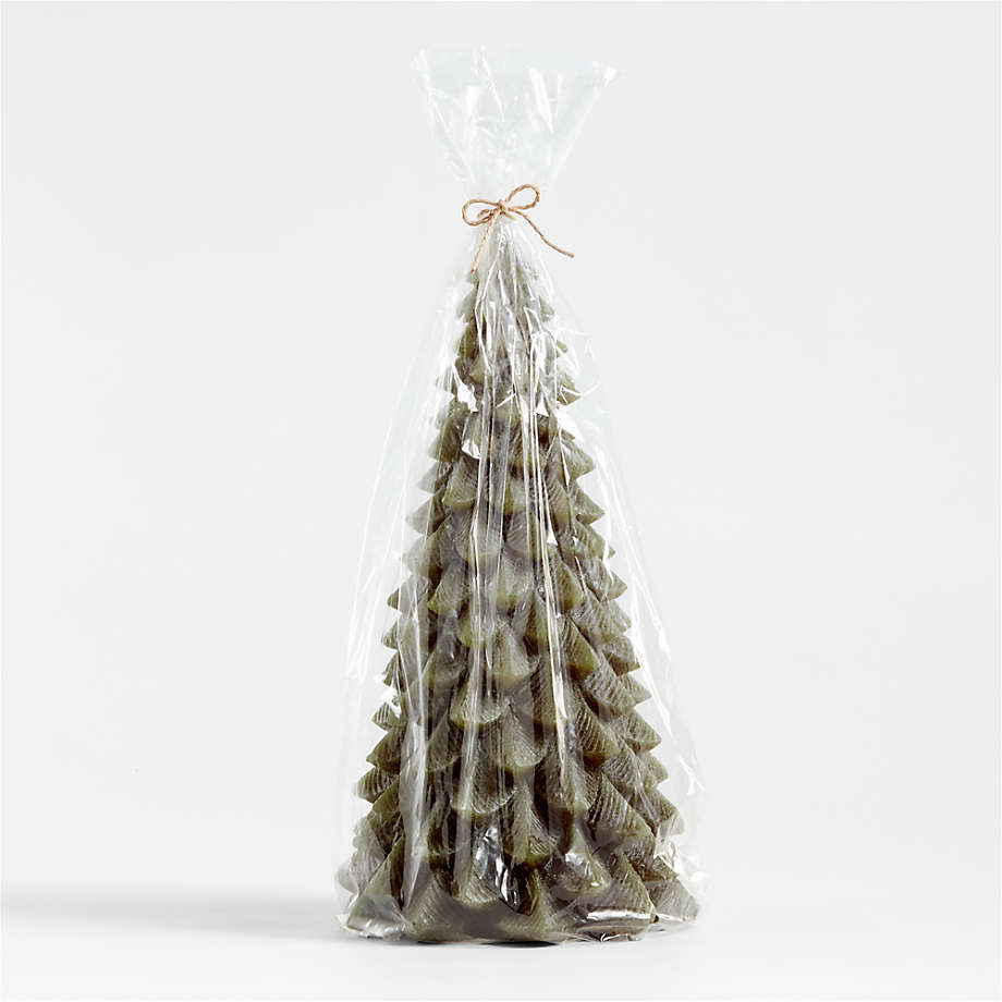 13" Green Pine Tree Candle