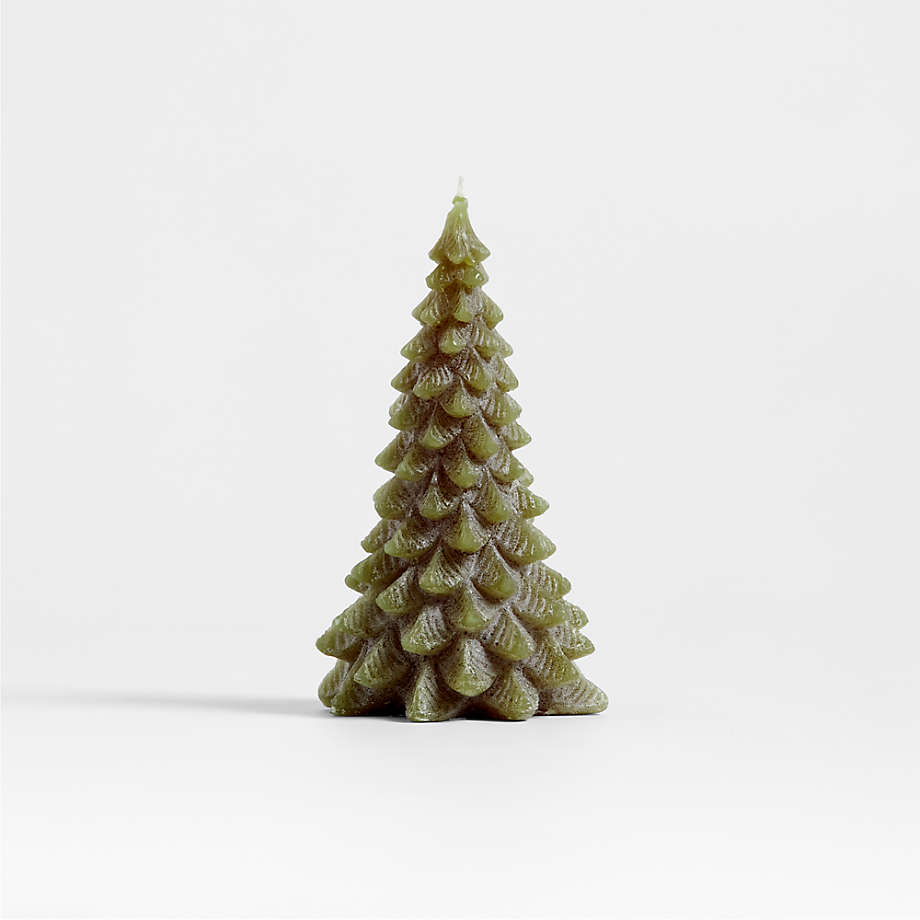 6" Green Pine Christmas Tree Candle