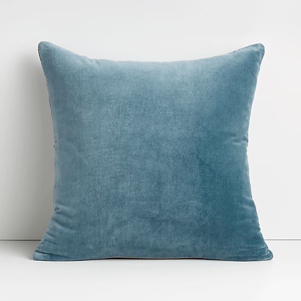 light blue pillows