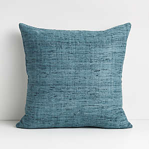 Blue Throw Pillows Crate And Barrel, Light Blue Accent Pillow Cover