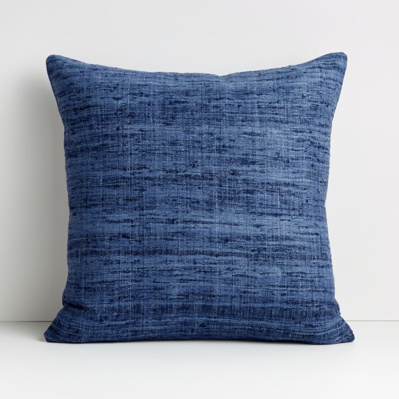 Blue store throw pillows