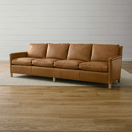 Trevor Leather 4-Seat 106" Grande Sofa