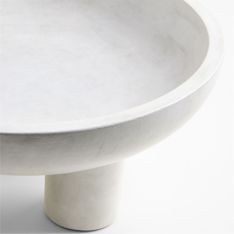 White Tri-Footed Ceramic Centerpiece Bowl 12" - image 11 of 12