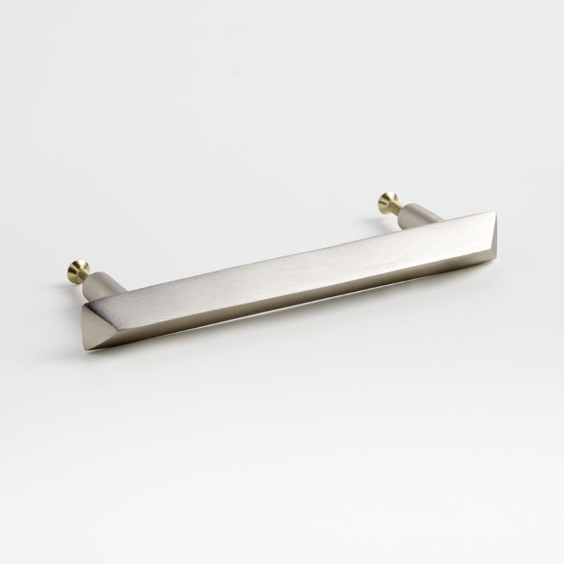 Triangle 6" Brushed Nickel Bar Pull - image 7 of 10