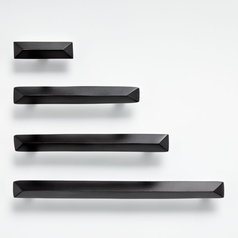 Triangle Matte Black 4" Bar Pull - image 1 of 10