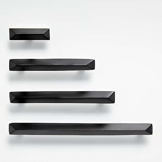 Triangle Matte Black Knob and Bar Pulls