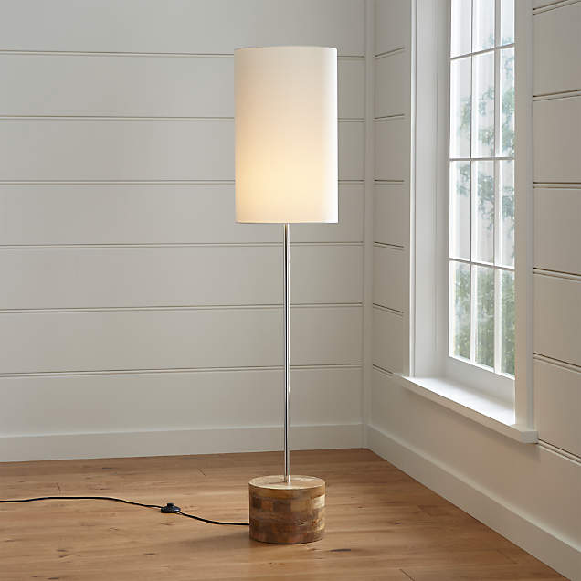 Weave Natural Floor Lamp + Reviews | Crate & Barrel Canada