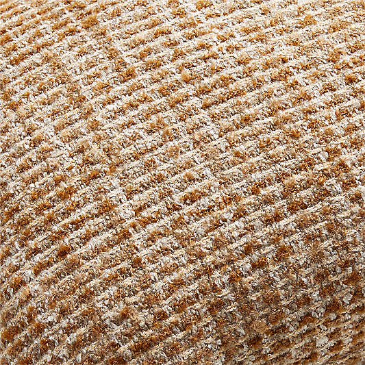 Tricote Tweed 22"x15" Copper Yellow Multi Throw Pillow Cover by Athena Calderone