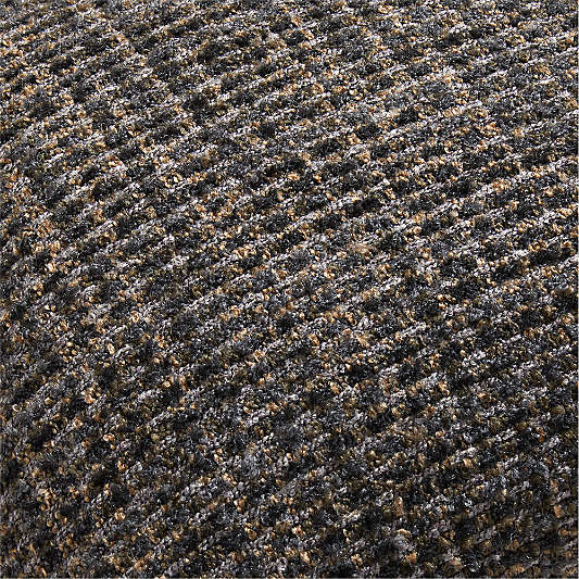 Tricote Tweed 22"x15" Smoke Grey Multi Throw Pillow with Down-Alternative Insert by Athena Calderone