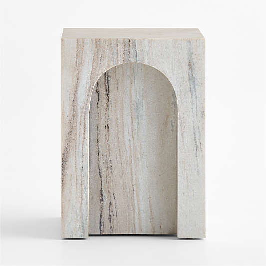 Triomphe Marble Square Side Table
