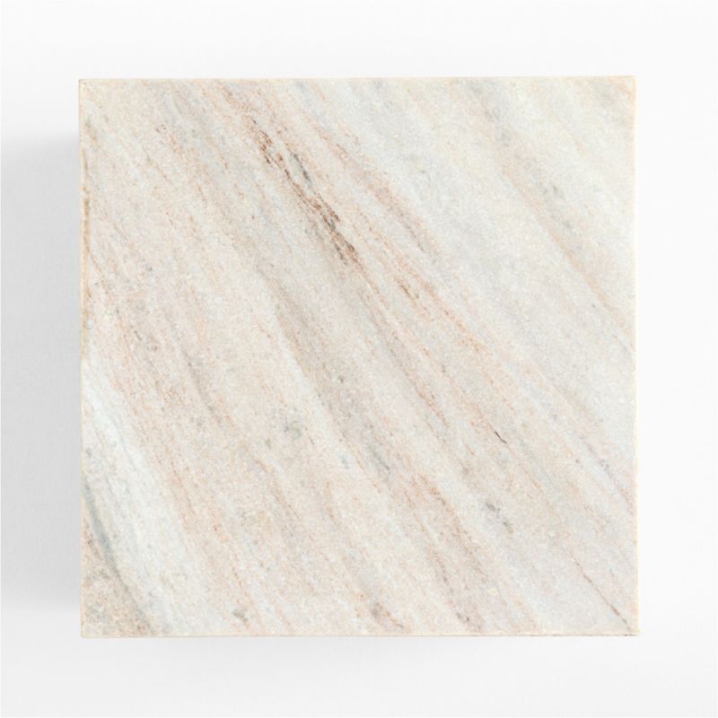 Triomphe Marble Square Side Table - image 10 of 13