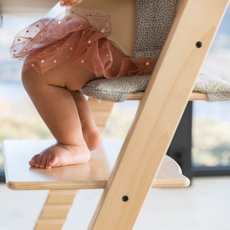 Stokke ® Tripp Trapp ® Classic Grey Polka Dots Baby High Chair Cushion - image 1 of 4