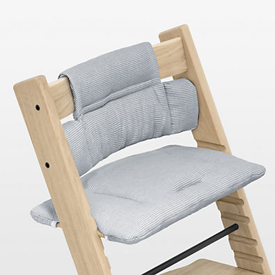 View Stokke ® Tripp Trapp ® Classic Nordic Blue Baby High Chair Cushion details