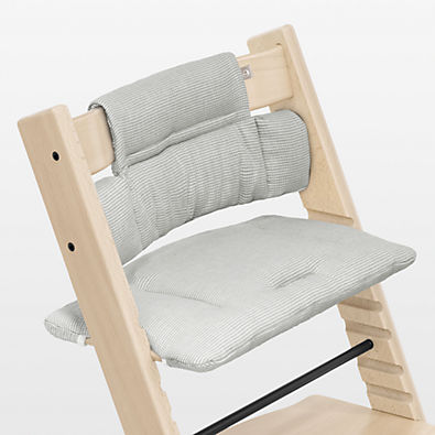 View Stokke ® Tripp Trapp ® Classic Nordic Grey Baby High Chair Cushion details