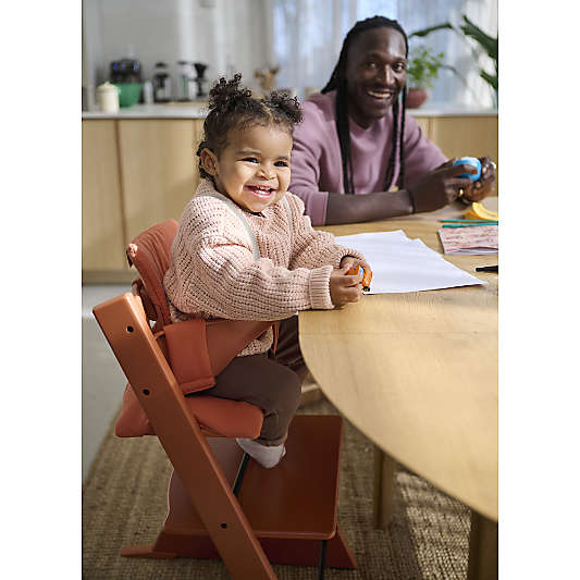 Stokke ® Tripp Trapp ® Terracotta Wood Baby High Chair