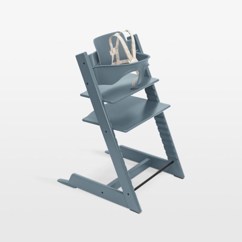 Stokke ® Tripp Trapp ® Fjord Blue Wood Baby High Chair - image 0 of 2